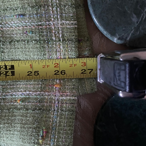 Carlisle 3 Piece Lime Suit Matching Jacket & Shell Top Size 10 & Skirt Size 14 - Picture 16 of 16